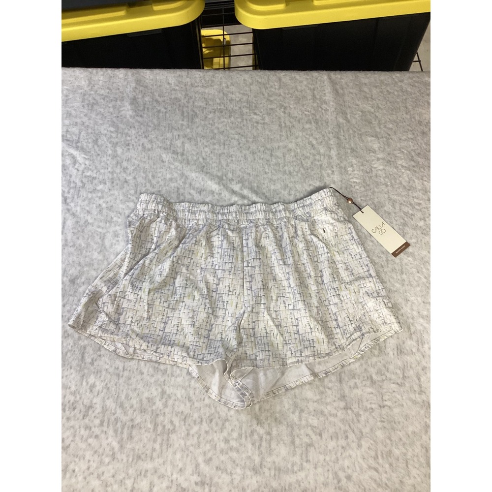 CALIA Mid-Rise Infinity Run Short Thatch Marks Cool Multi XXS WAX12336PRT NEW‎